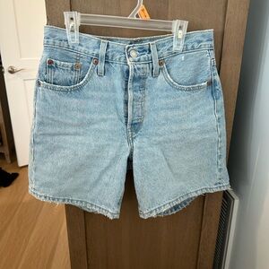Levi's Classic Blue Denim Shorts